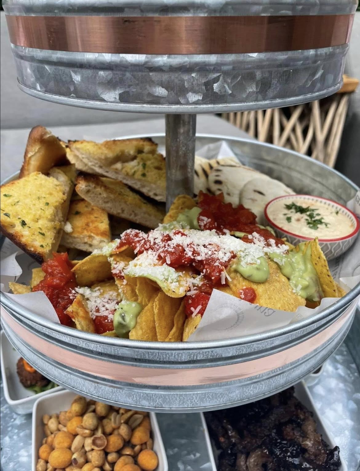 Tiered sharing platter
